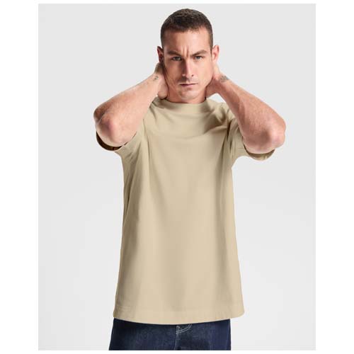 Chow - koszulka unisex z krótkim rękawem, fason oversize Piaskowy R65611H0 (7)