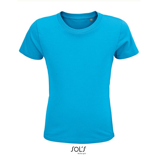 T-shirt Dziecięcy Krótki Rękaw Bawełna Organiczna Aqua L03580-544915 