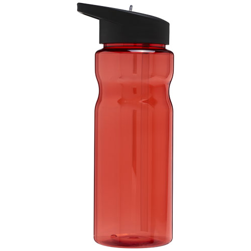 Bidon H2O Base® o pojemności 650 ml z wieczkiem z słomką Czerwony-Czarny 21004905 (3)