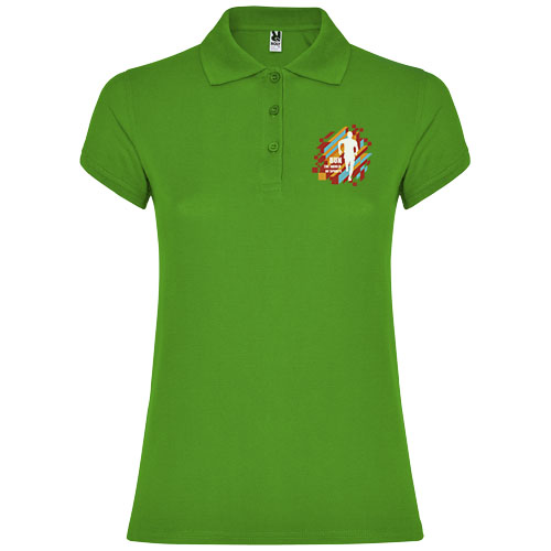 Star koszulka damska polo z krótkim rękawem Grass Green R66345C5 (1)