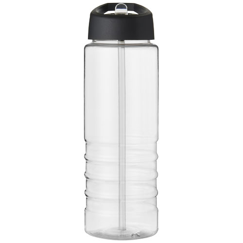 Bidon H2O Treble o pojemności 750 ml z wieczkiem z dzióbkiem Przezroczysty-Czarny 21087700 (2)