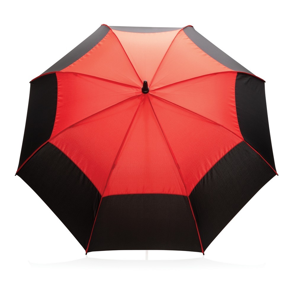 Parasol sztormowy 27", automatyczny AWARE™ RPET Czerwony P850.684 (1)