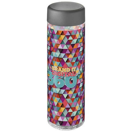 H2O Active® Vibe 850 ml screw cap water bottle Przezroczysty-Burzowy szary 21043011 (1)