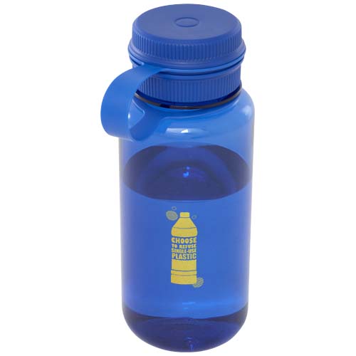 Butelka sportowa Ryder z materiału RPET, z certyfikatem RCS, o pojemności 900 ml, z wielofunkcyjną zakrętką Królewski niebieski 10083753 (1)