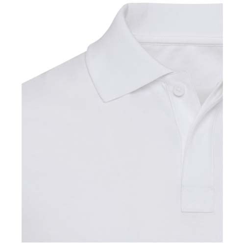 Graphite organiczna koszulka polo unisex o gramaturze 180 g/m², z krótkim rękawem i certyfikatem OCS Biały 3955901A (4)