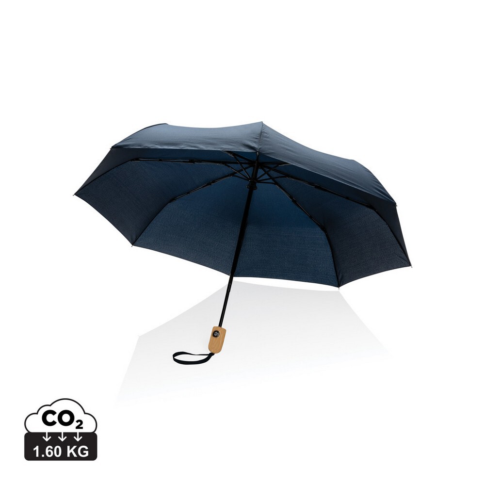 Gadżet reklamowy - Bambusowy parasol automatyczny 21" AWARE™ RPET