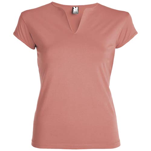 Belice koszulka damska z krótkim rękawem Clay Orange R65323K5 