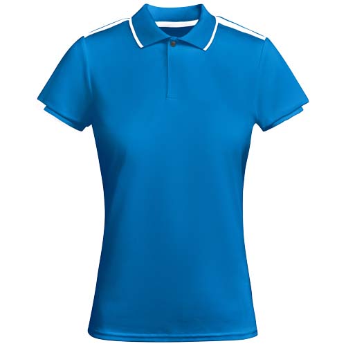 Tamil sportowa koszulka damska polo z krótkim rękawem Królewski niebieski-Biały R04098C2 