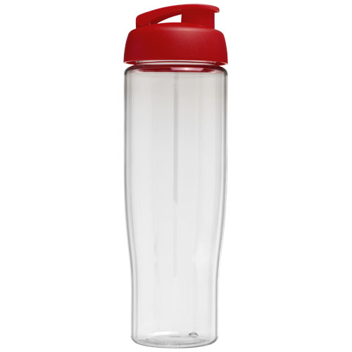 Bidon H2O Tempo® o pojemności 700 ml z wieczkiem zaciskowym Przezroczysty-Czerwony 21004003 (3)