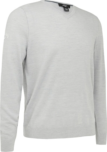 Sweter Męski Dekolt V Welniany Sportowy Pearl Blue CW353-806397 