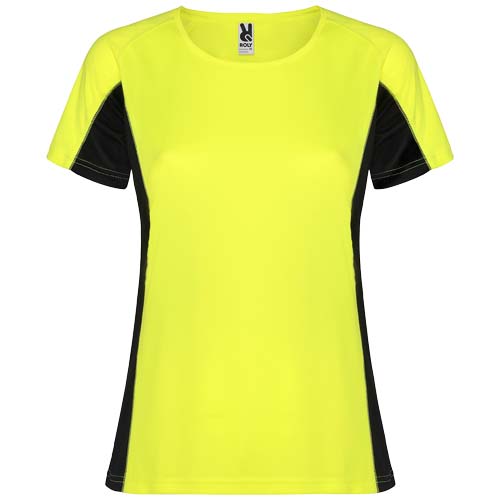 Shanghai sportowa koszulka damska z krótkim rękawem Fluor Yellow R66488Y3 