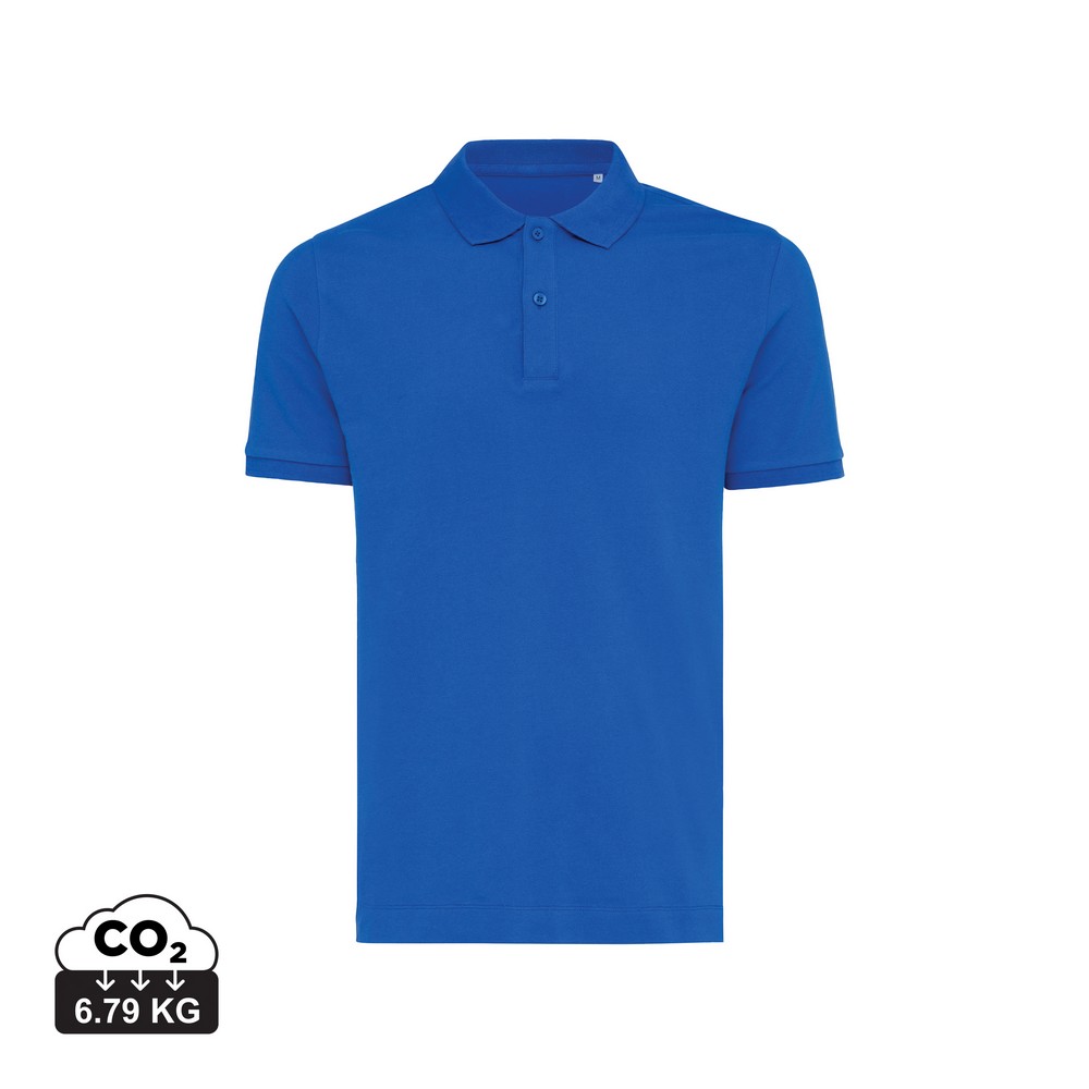 Koszulka polo z bawełny z recyklingu Iqoniq Yosemite Niebieski T9200.025.4XL (5)