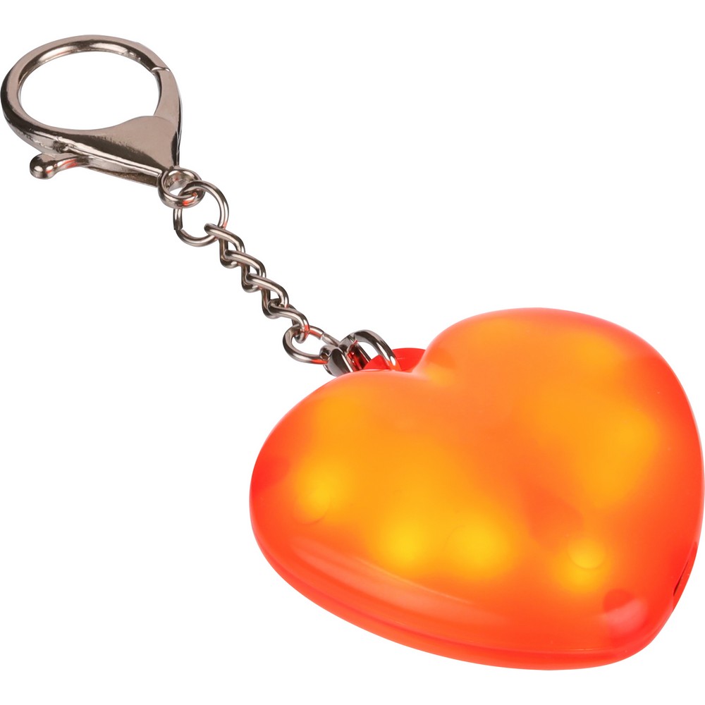 Brelok do kluczy "serce", lampka LED Czerwony VB319-05 (5)