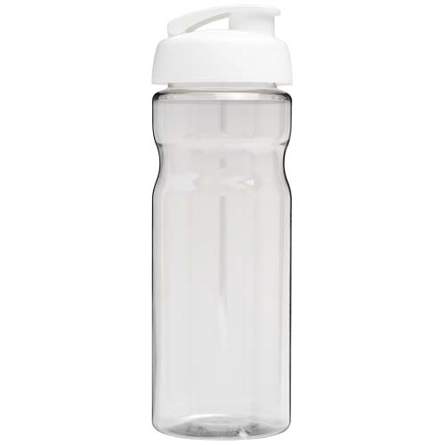 Bidon H2O Eco o pojemności 650 ml z wieczkiem zaciskowym Przezroczysty-Biały 21009792 (3)