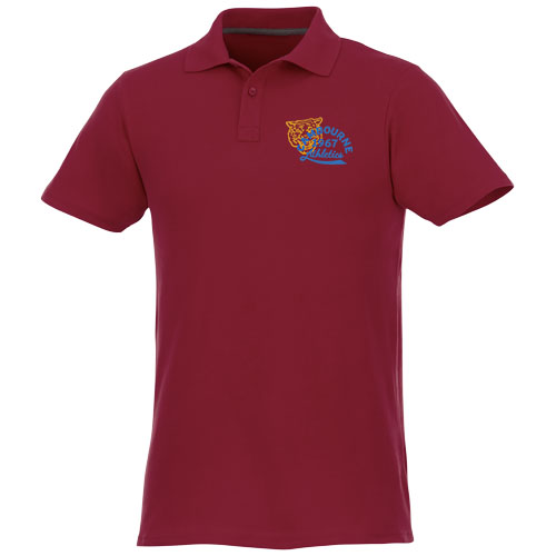 Helios - koszulka męska polo z krótkim rękawem Bordo 38106240 (1)