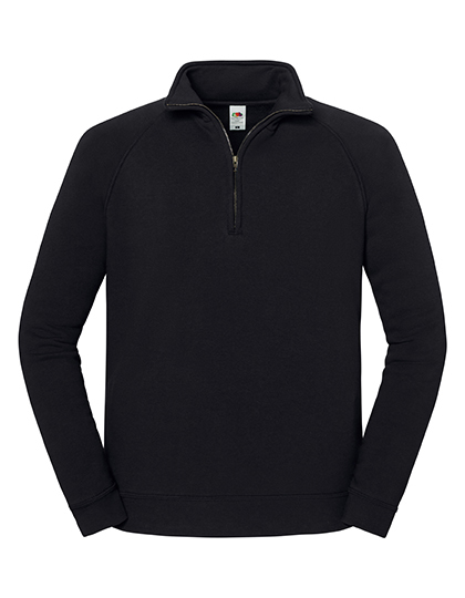 Bluza Klasyczna Bawełniana z Zamkiem Black F383-993918 