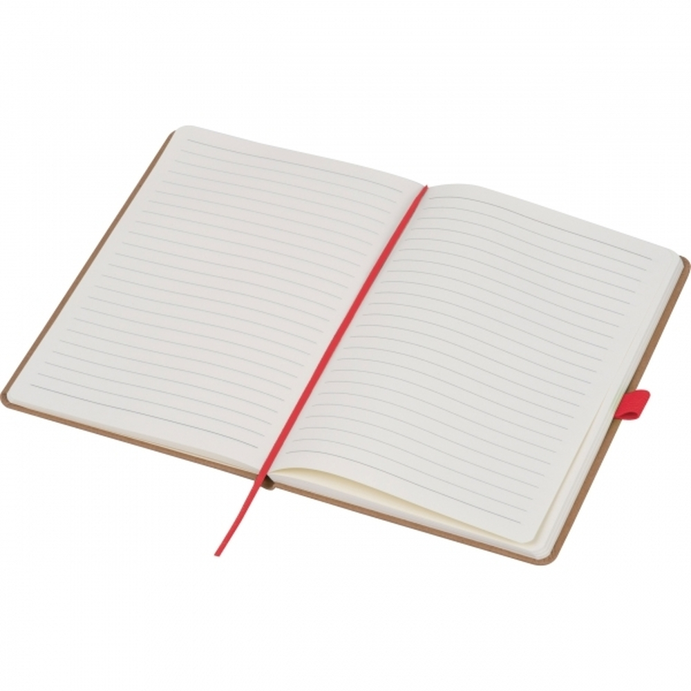 Notatnik A5 w linie z papieru z recyklingu BOURNEMOUTH Czerwony 528305 (1)