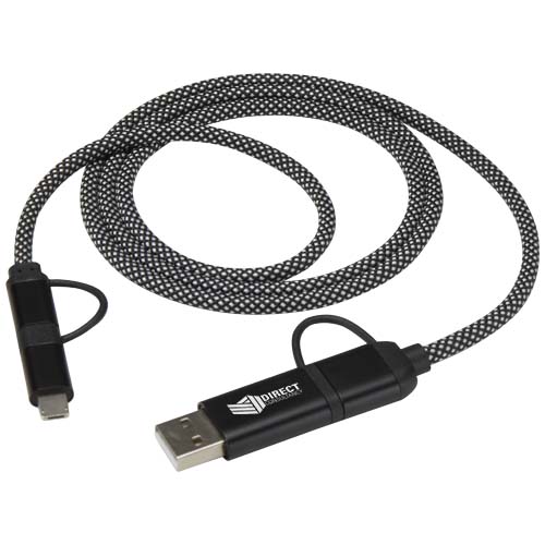 SMART 65 W, magnetyczny kabel ładujący 5 w 1, długość 100 cm, certyfikowany zgodnie ze standardem RCS  Czarny 12449590 (1)