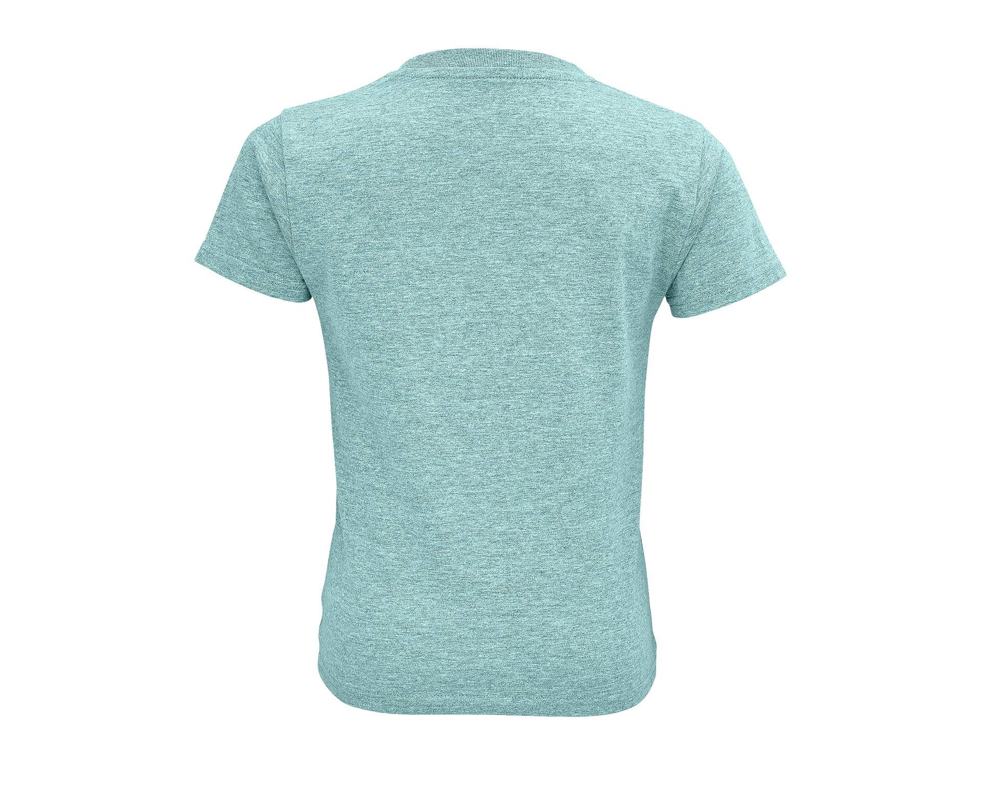 T-shirt Dziecięcy Krótki Rękaw Bawełna Organiczna Heather Light Green L03580-544957 (1)