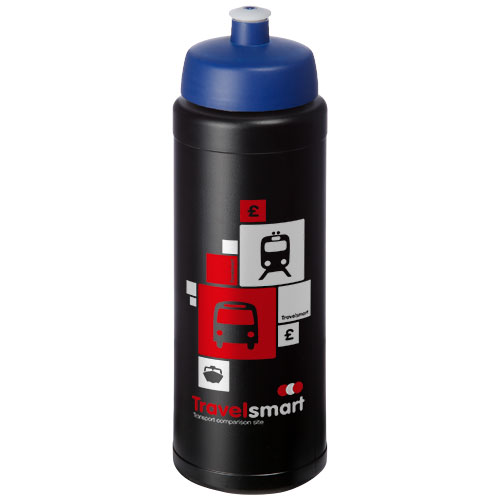 Bidon Baseline® Plus o pojemności 750 ml ze sportowym wieczkiem i uchwytem Czarny-Niebieski 21068913 (1)