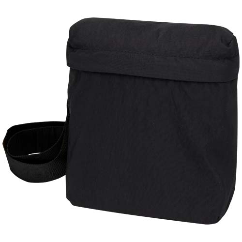 Arca - torba typu crossbody (przewieszana na ukos), wykonana z recyklingowanego poliamidu z cetyfikatem GRS Czarny 12081190 