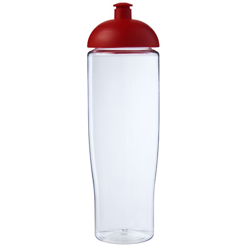 Bidon H2O Tempo® o pojemności 700 ml z wypukłym wieczkiem Przezroczysty-Czerwony 21004203 (2)