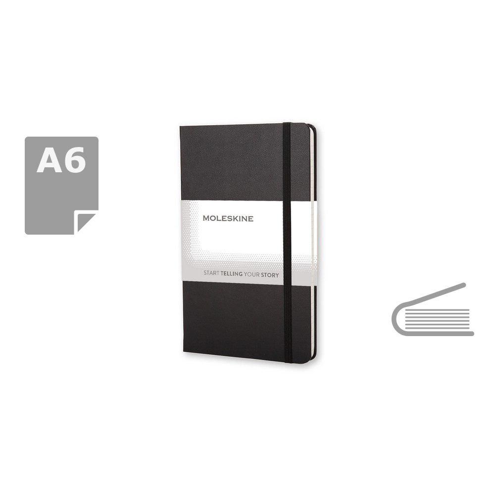 MOLESKINE Notatnik ok. A6 Czarny VM202-03 