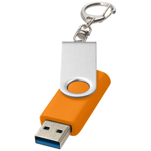 Rotate pendrive wyposażony w interfejs USB 3.0 z łańcuchem do kluczy Pomarańczowy 1Z50731K 