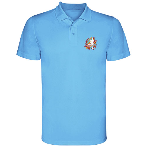 Monzha sportowa koszulka męska polo z krótkim rękawem Turkusowy R04044U1 (1)