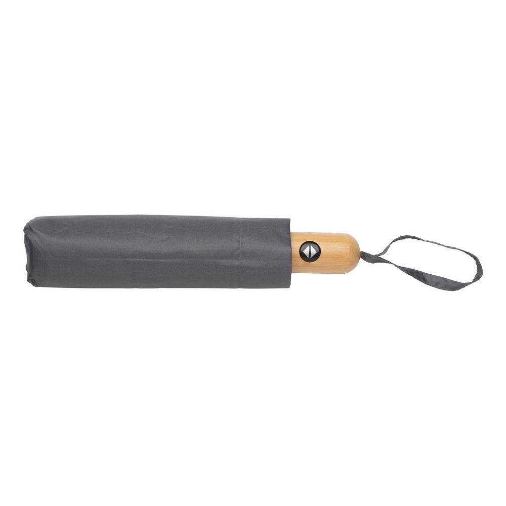 Bambusowy parasol automatyczny 21" AWARE™ RPET Szary P850.612 (4)