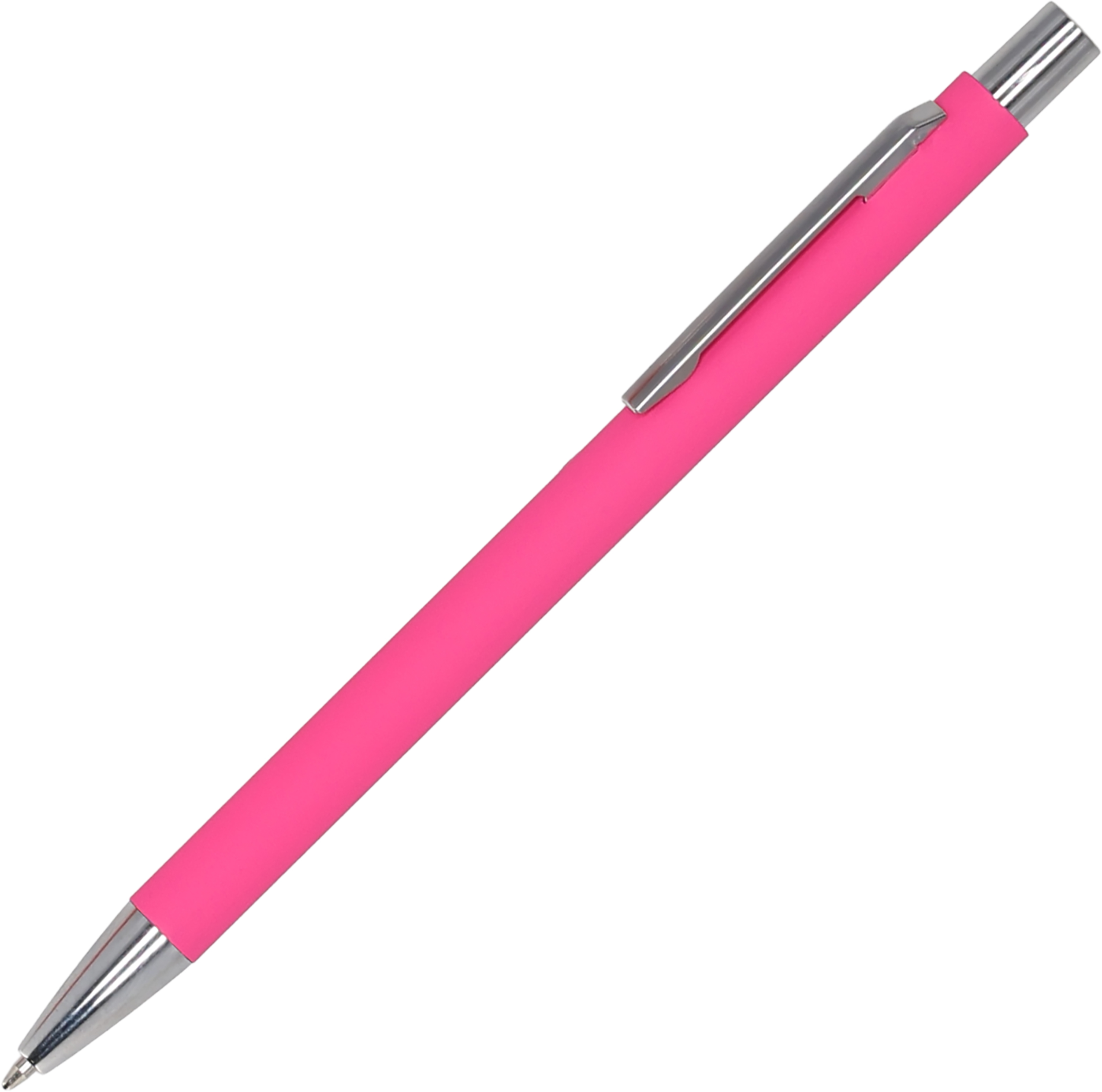 Długopis metalowy soft touch GIORGIO Różowy 1368011 