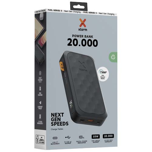 Xtorm FS520 seria Fuel powerbank o pojemności 20 000 mAh i mocy 35 W Nocny czarny 12439990 (2)