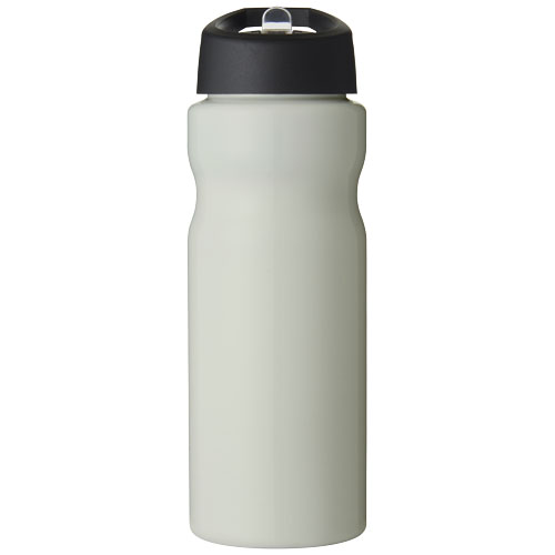 Bidon H2O Eco o pojemności 650 ml z wieczkiem z dzióbkiem Kość słoniowa-Czarny 21009914 (2)