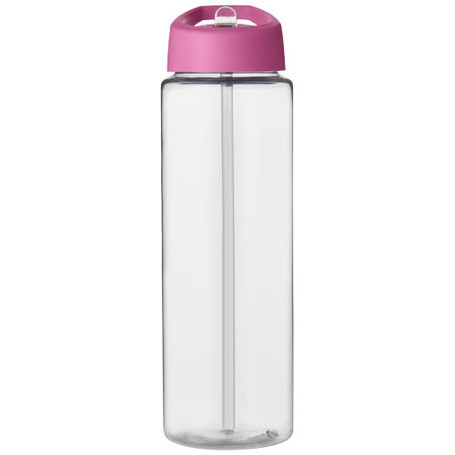 Bidon H2O Vibe o pojemności 850 ml z wieczkiem z dzióbkiem Przezroczysty-Różowy 21009613 (2)