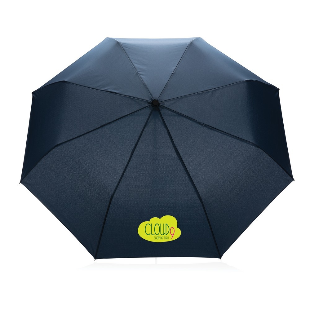 Mały bambusowy parasol 20.5" AWARE™ RPET Niebieski P850.575 (4)