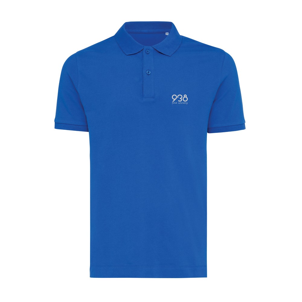 Koszulka polo z bawełny z recyklingu Iqoniq Yosemite Niebieski T9200.025.4XL (4)