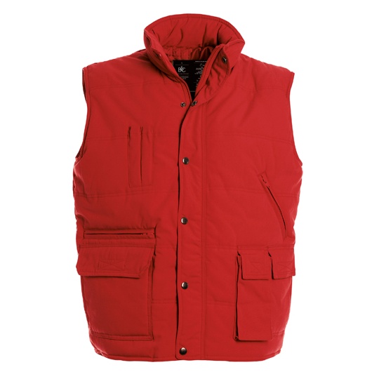 Kamizelka Unisex Regulowana z Kieszeniami Red BCJU880-468896 
