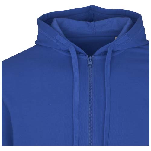 Jasper bluza unisex z kapturem z materiału organicznego pochodzącego z recyklingu z certyfikatem OCS, o gramaturze 280 g/m² Niebieski 3966652A (5)
