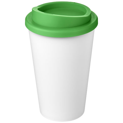 Kubek Americano Eco z recyklingu o pojemności 350 ml Biały-Zielony 21042223 