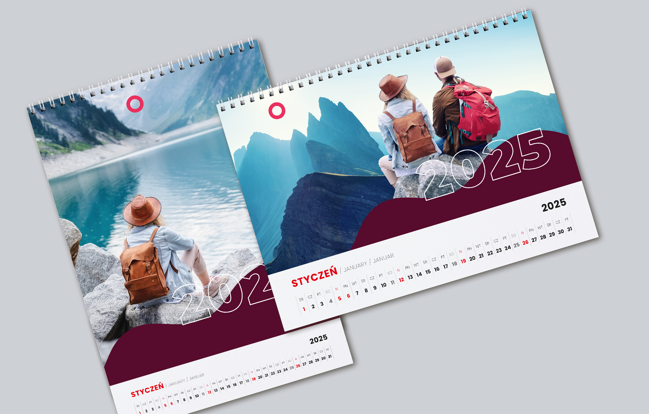 Gadżet reklamowy - 50x Kalendarz spiralowy