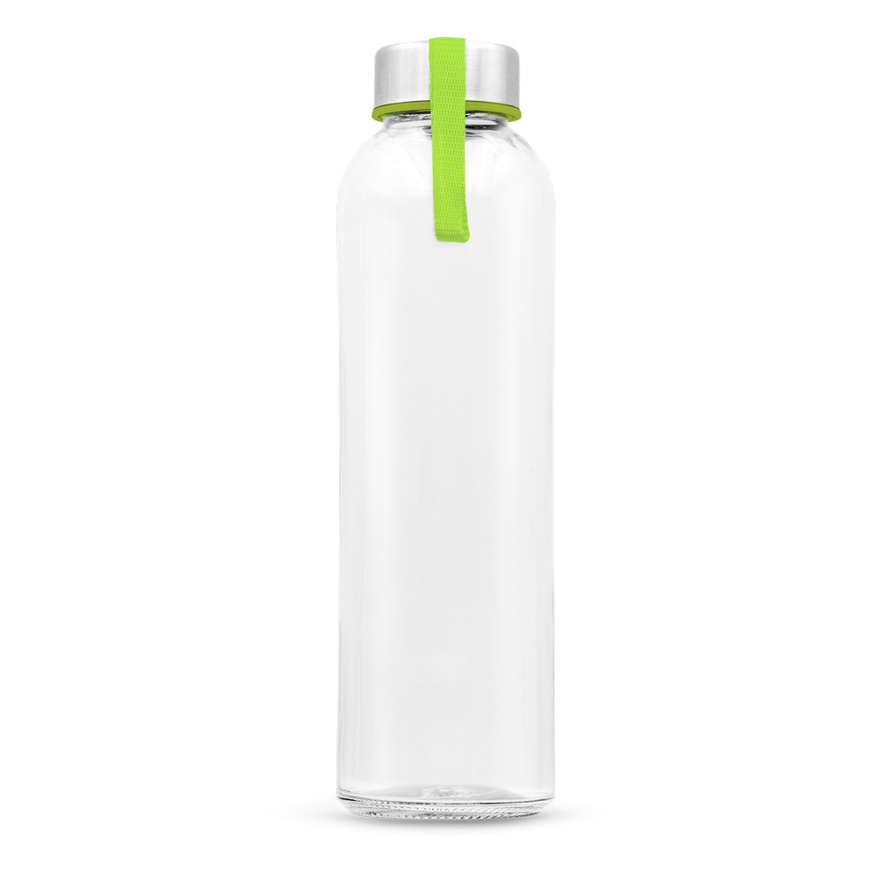 Szklana butelka 500 ml z kolorową wstążką | Viivi Zielony VA062-06 (5)