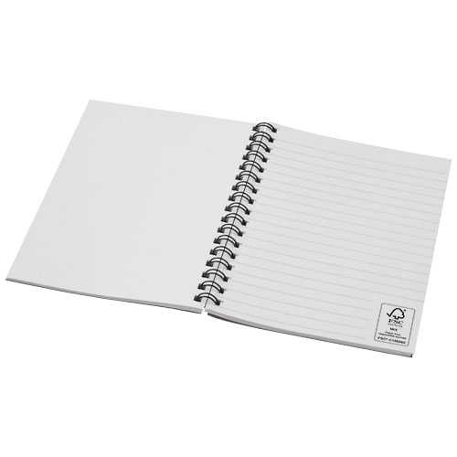 Desk-Mate® kolorowy kołonotatnik A6 z materiałów z recyklingu Melanż zielony 21018860 (6)