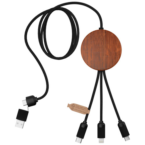 SCX.design C40 kabel ładujący z podświetlanym logo 5-w-1 rPET i z podkładką ładującą 10 W Drewniany 2PX07371 (4)