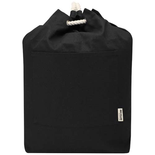 Torba żeglarska typu duffel Florida o pojemności 15 l, wykonana z recyklingowanej tkaniny z recyklingu z certyfikatem GRS o g Czarny 12080690 (1)