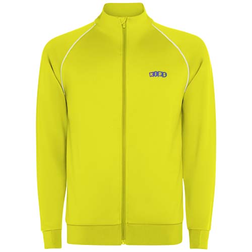 Bluza dziecięca Valier z zamkiem błyskawicznym na całej długości Fluorescencyjny żółty K04371CD (1)