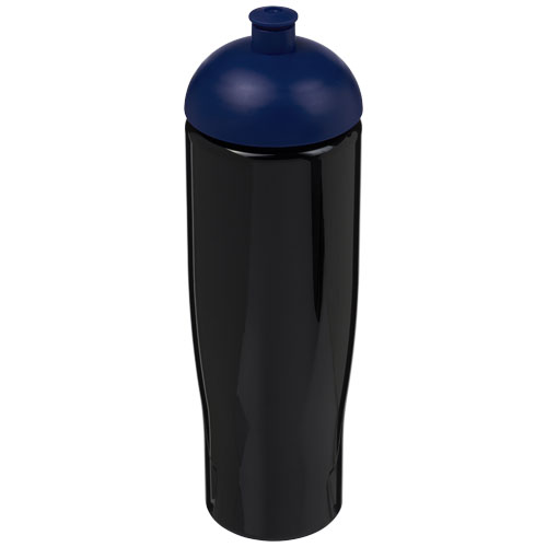 Bidon H2O Tempo® o pojemności 700 ml z wypukłym wieczkiem Czarny-Niebieski 21004213 