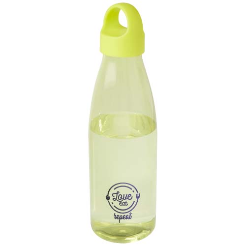 Bergen butelka na wodę o pojemności 800 ml z tworzyw sztucznych pochodzących z recyklingu Limonkowy 10083563 (1)