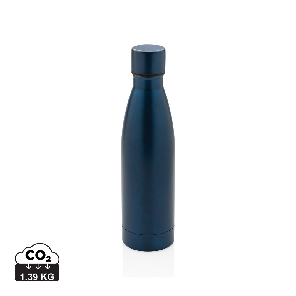 Butelka termiczna 500 ml, stal nierdzewna z recyklingu Niebieski P433.275 (10)