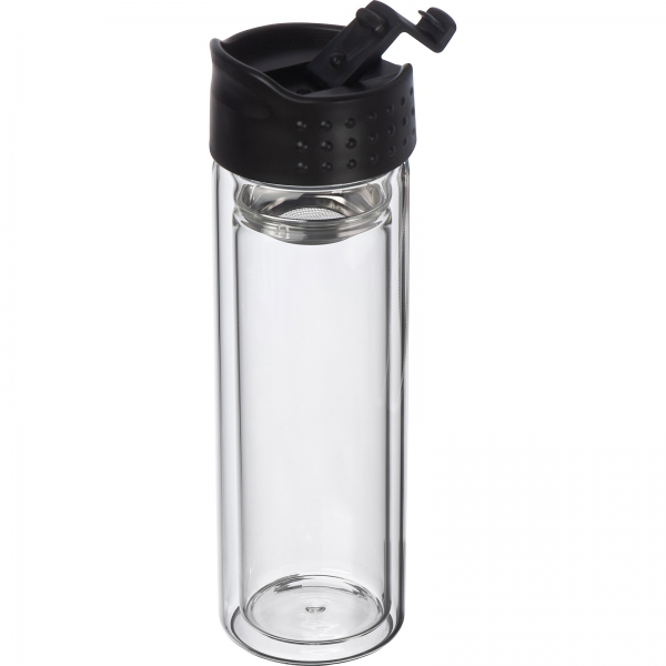 Gadżet reklamowy - Butelka szklana termiczna 400 ml LIVIO