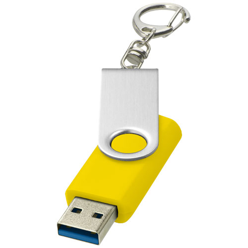 Rotate pendrive wyposażony w interfejs USB 3.0 z łańcuchem do kluczy Żółty 1Z50711K 